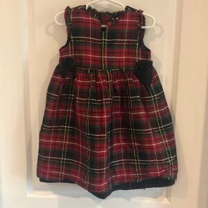 Janie and Jack size 2T silk Christmas dress